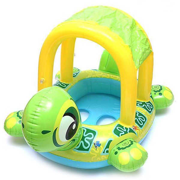 

Turtle Boat Swimming Ring Children Summer Outdoor Play Water Toys, Green