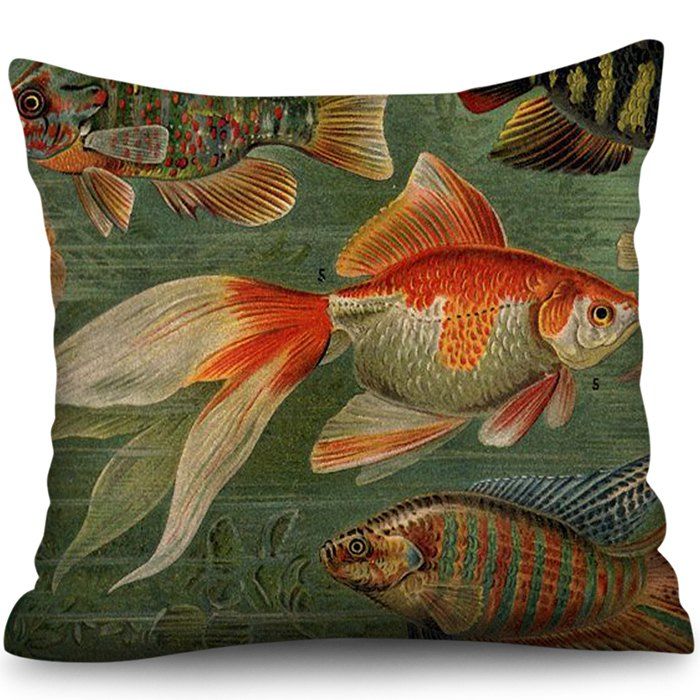 

Simple Digital Printing Square Pillowcase, Multi