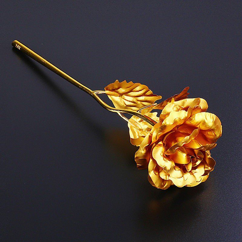 

Simulation 24K Gold Foil Rose