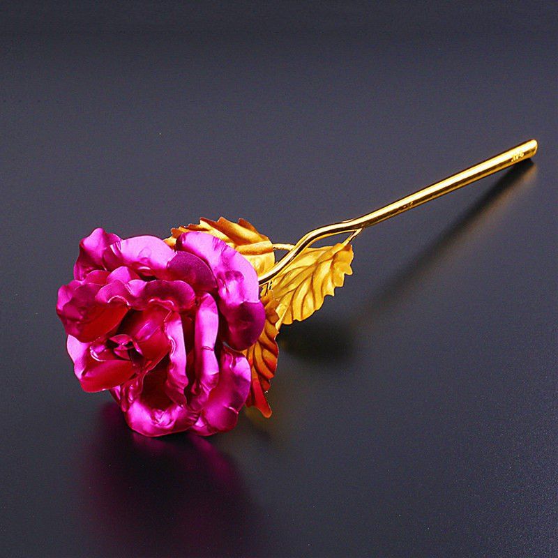 

Simulation 24K Gold Foil Rose, Rose red