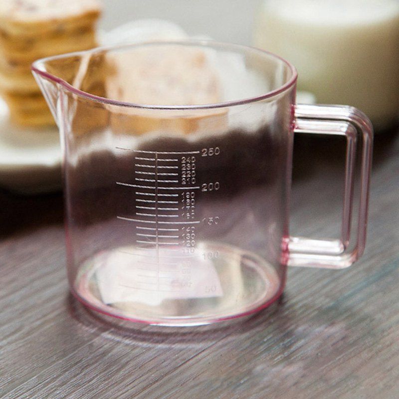 

CF0164 V Scale Transparent Millimeter Measuring Cup 250ml, Multi