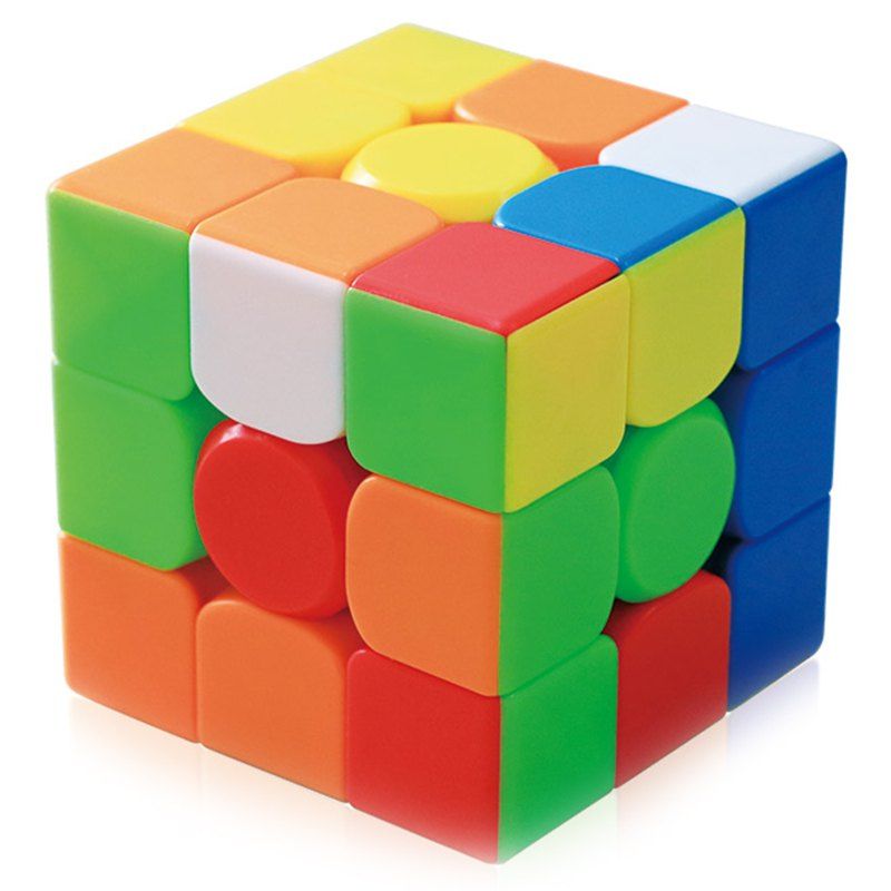 

ZCube 3 x 3 x 3 Stickerless Magic Cube, Multi-a