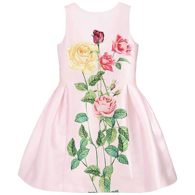 

Duokipolla 8902 Girls Rose Tank Dress, Pink