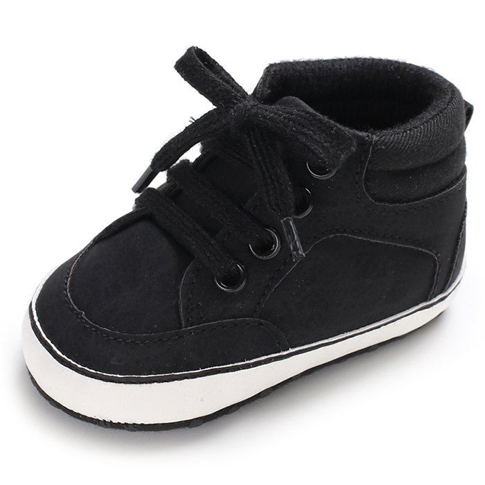 

C - 513 Boy Soft Bottom Non-slip Baby Toddler Shoes, Black