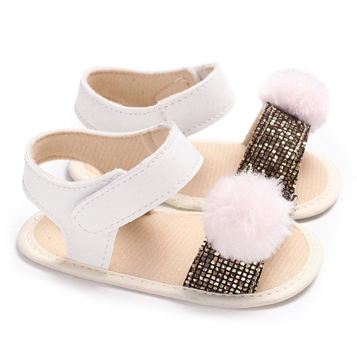 

C - 481 Summer 0 - 1 Year Old Baby Girl Toddler Shoes, Gold