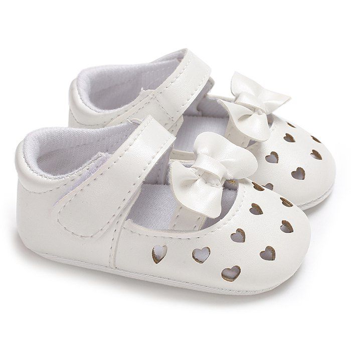 

C - 478 Girl Princess Sandals Silicone Soles Non-slip Baby Toddler Shoes 0 - 1 Year Old, White