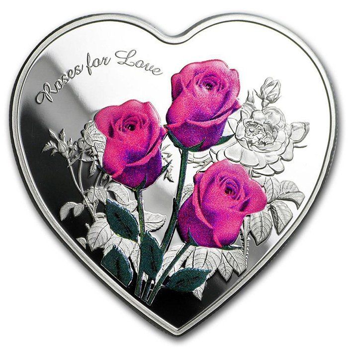

Heart-shaped Coin Silver-plated Commemorative Toy