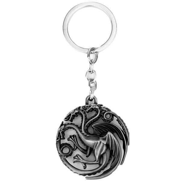 

Hollow-out Dragon Keychain, Black