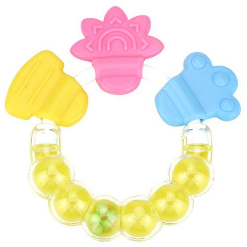 

Baby Silicone Bell Molar Teeth Stick Healthy Safe, Yellow