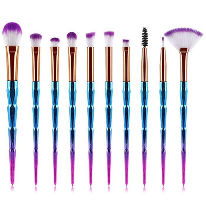 

ZAFUL Eyes Makeup Brushes Set Premium Eye-shadows Make Up Tools 10pcs, Multi-e