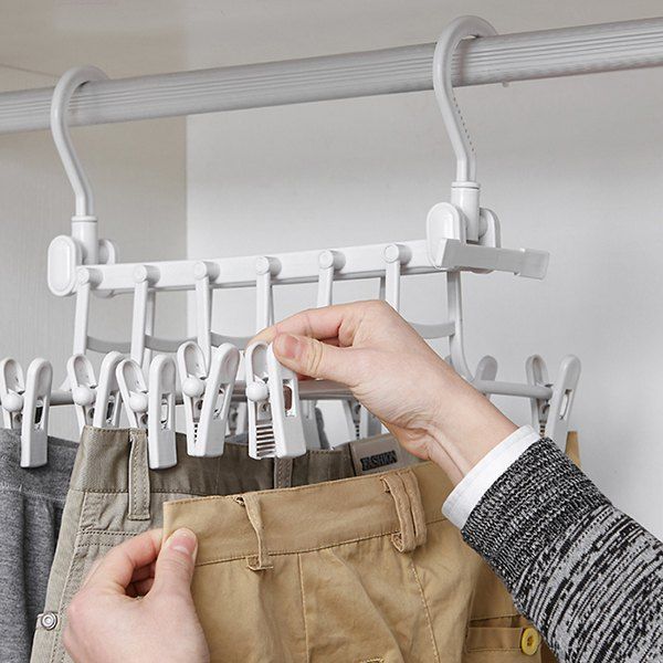 

Horizontal Vertical Dual-use Hanger Multi-functional Drying Rack, Platinum