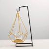 Geometric Wrought Home Candle Holder Decoration -  