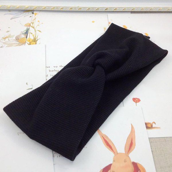 

European and American Style Cross Hair Band, Black