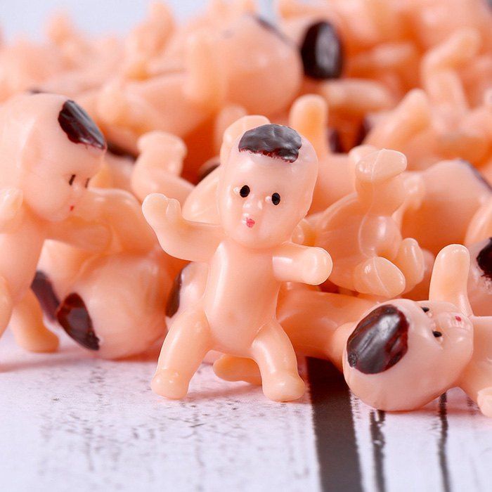 Mini Jouet De Bain De Decoration De Modele De Bebe En Plastique 80 Pieces En Blanched Almond Rosegal Com France