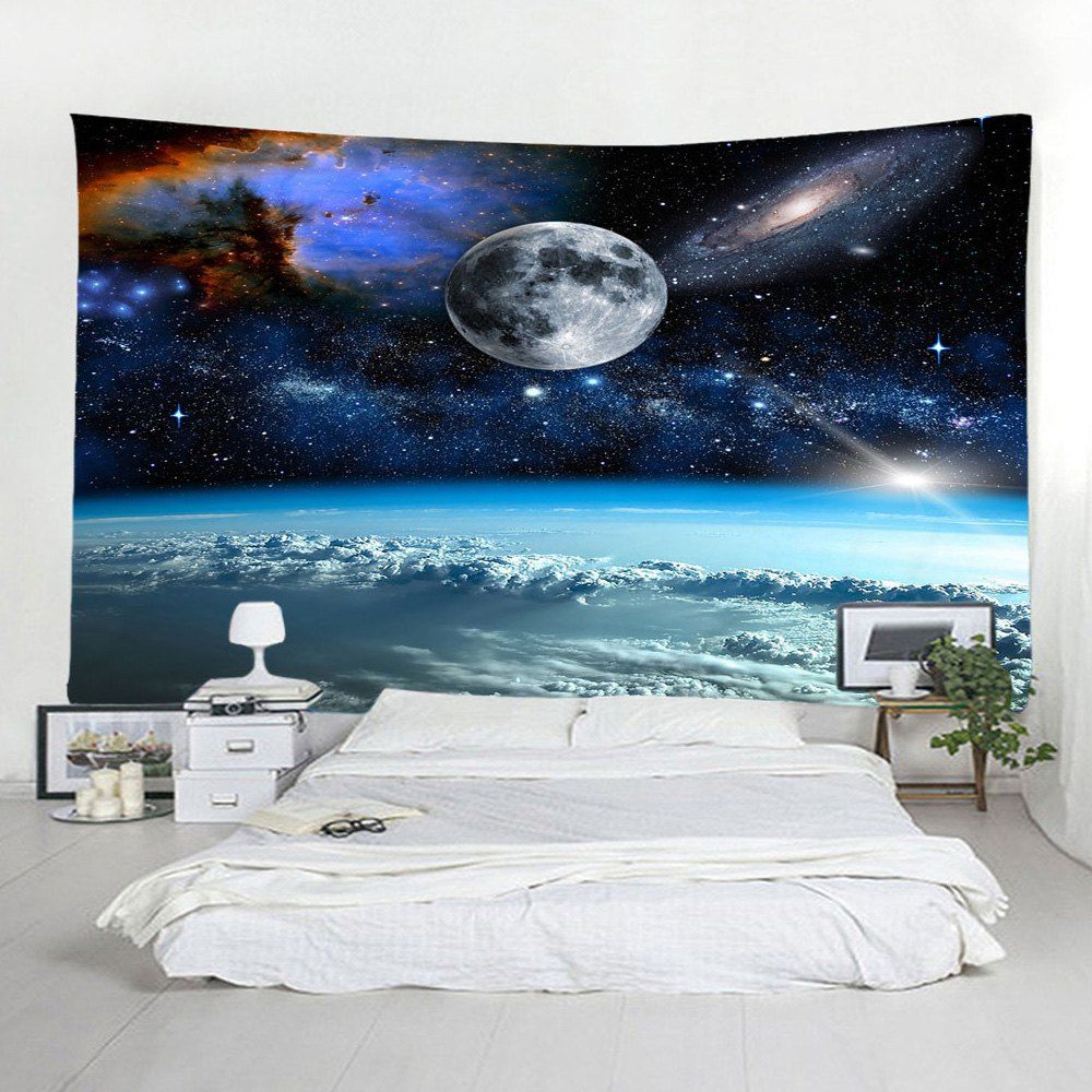 

3D Starry Home Decor Tapestry, Midnight blue