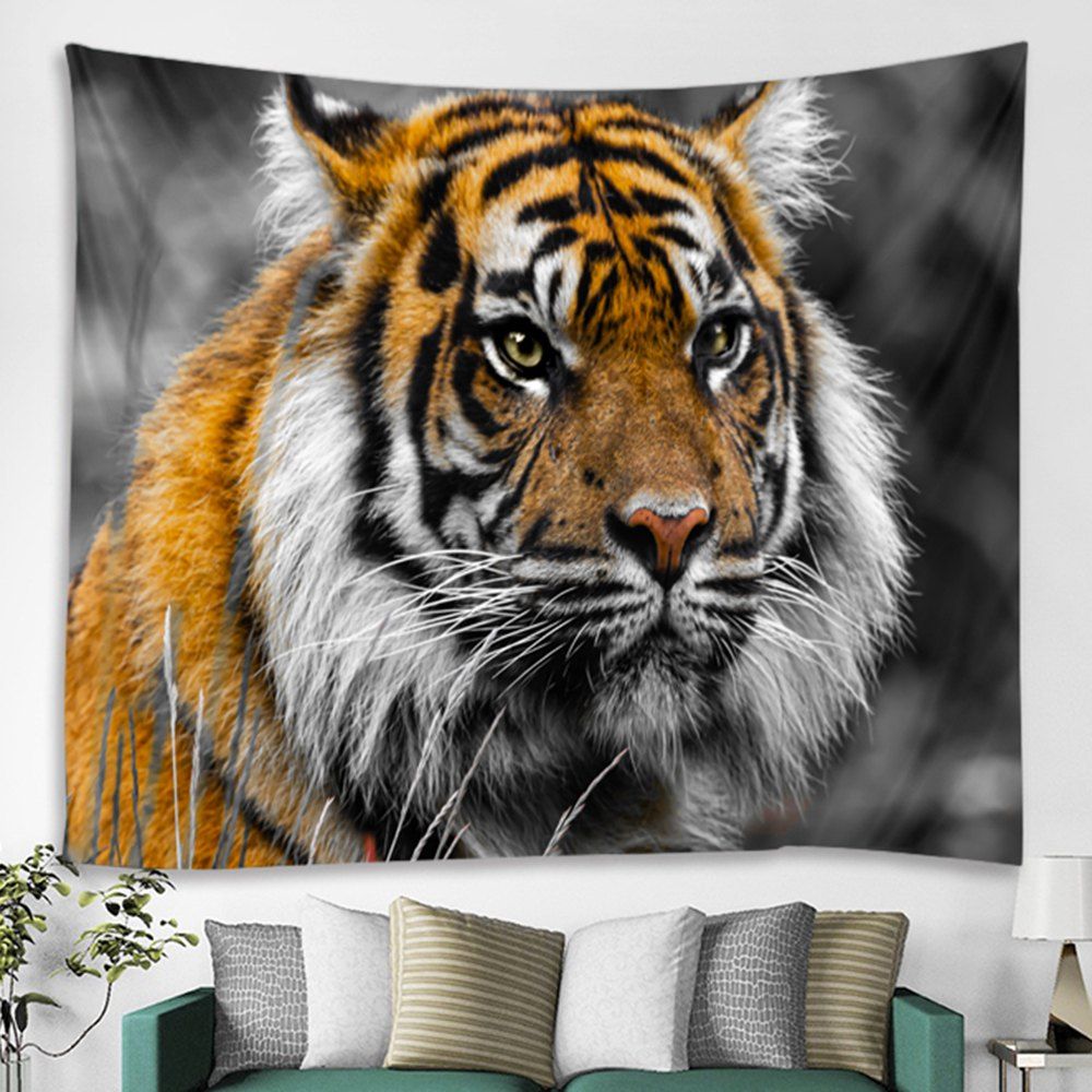 

3D Digital Printed Living Room Background Wall Tapestry, Bee yellow