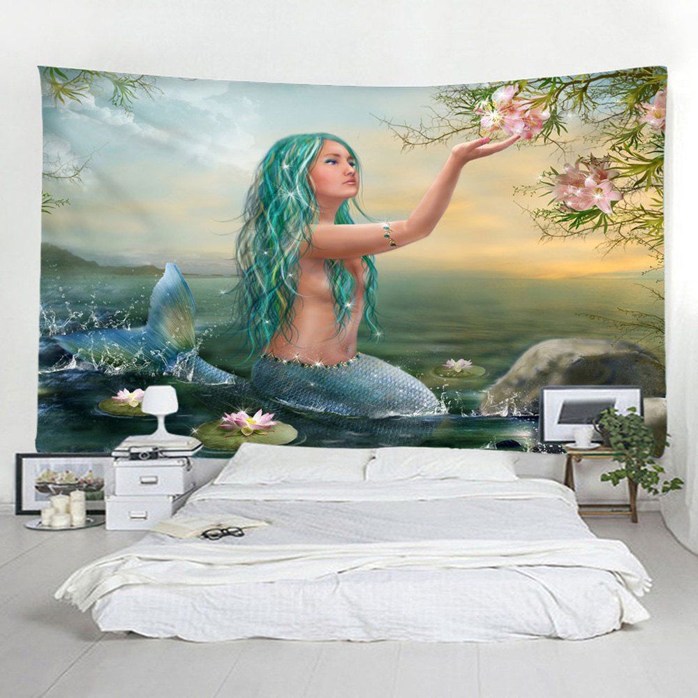 3D Mermaid Fashion Decorative Tapestry