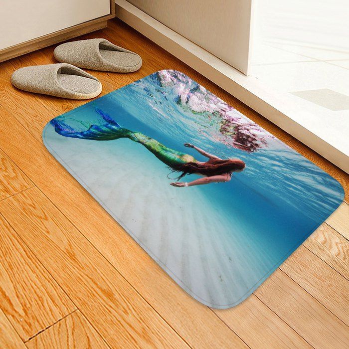 Underwater Mermaid Floor Mat Carpet