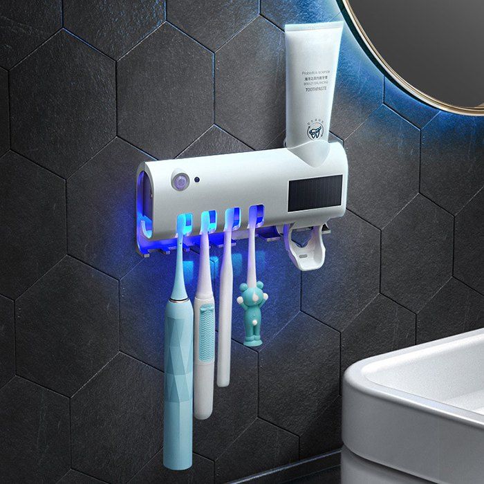

BRELONG Smart UV Toothbrush Sterilizer Holder, White