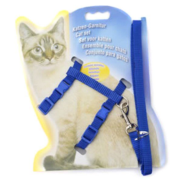 

Pet Cat Harness Cat Leash Rope Harness Font Employment Monochrome Traction Rope, Blueberry blue