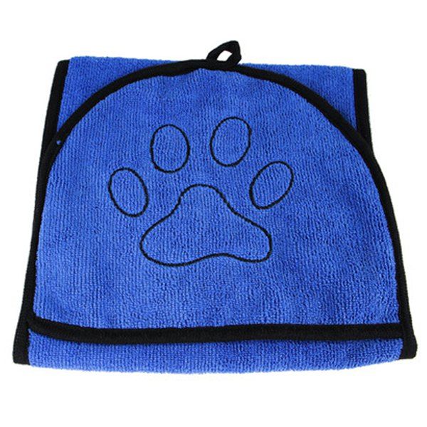 

Pet Absorbent Bath Towel Dog Cat Cleaning Supplies, Blueberry blue