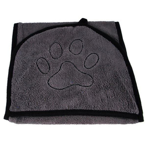 

Pet Absorbent Bath Towel Dog Cat Cleaning Supplies, Black