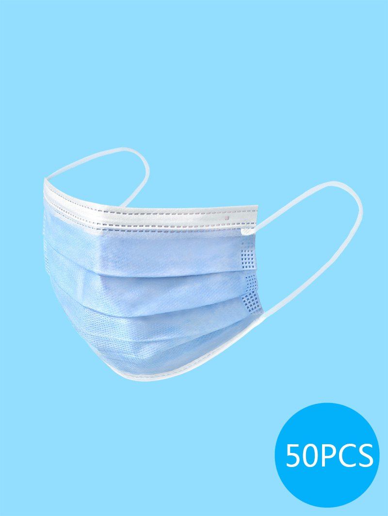 50PCS Disposable Isolation Face Mask with FDA