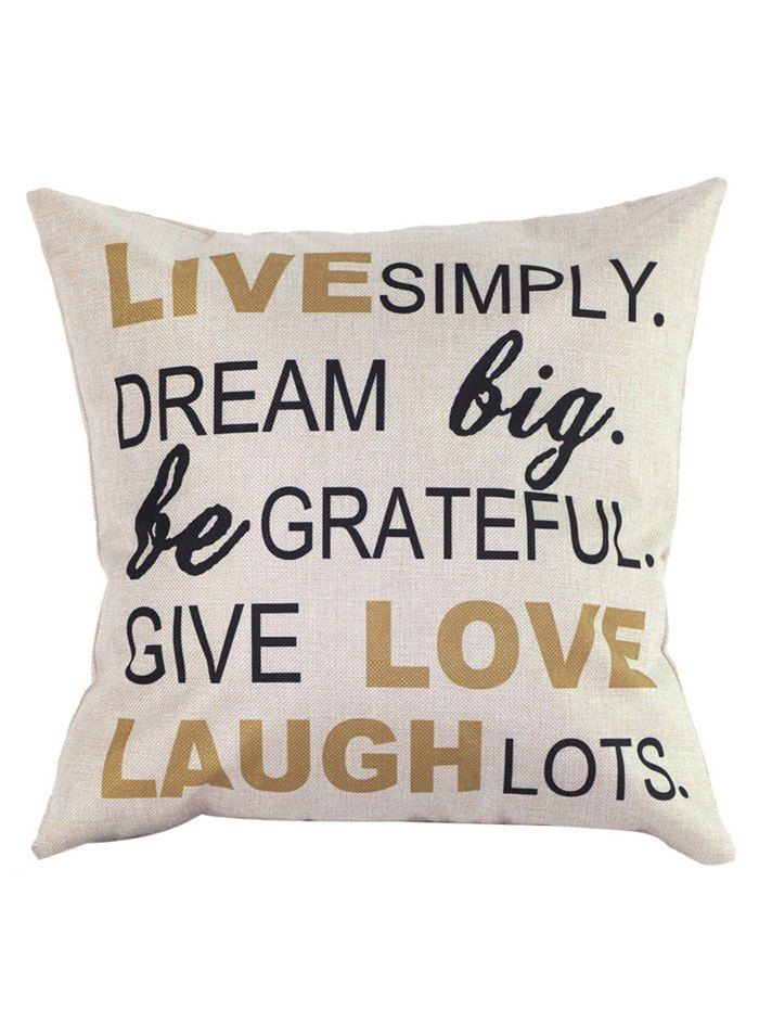 

Letters Pillow Case, Colormix