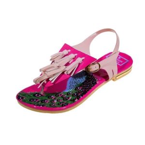 Patent Leather Tassels Sandals