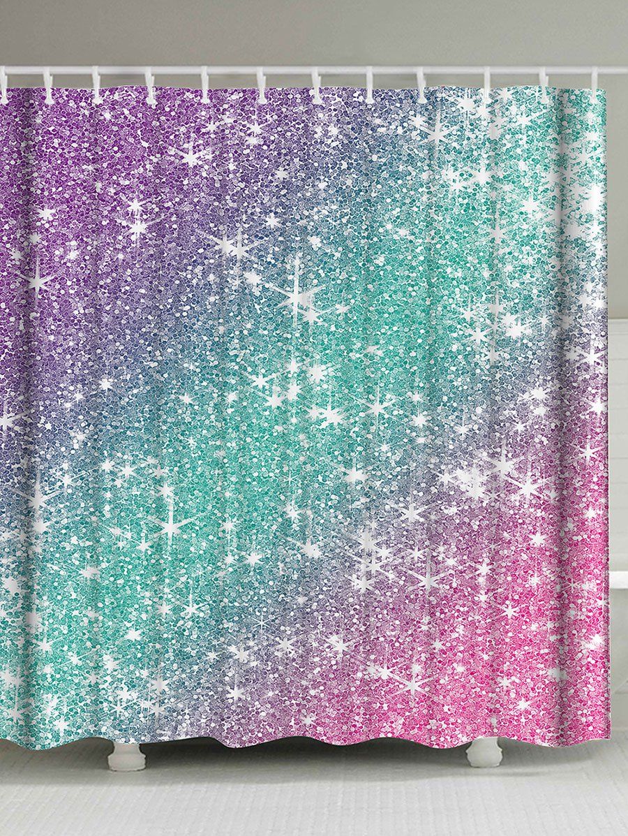 

Ombre Shimmer Background Pattern Shower Curtain, Colormix