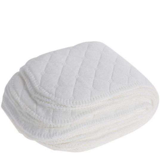 

10PCS Cotton Washable Diaper Nappies Insert Reusable Cloth, White