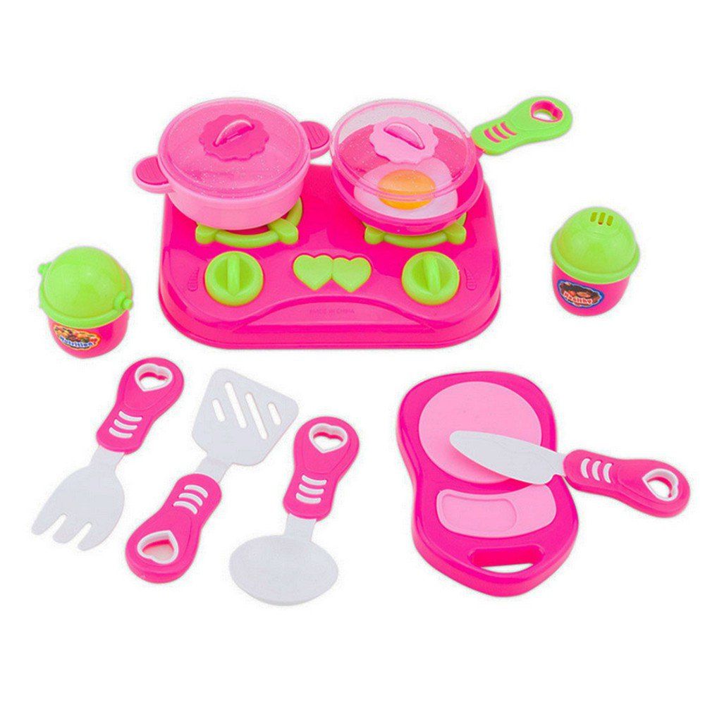 

Mini Plastic Pretend Play Kitchen Toy Set for Kids, Pink