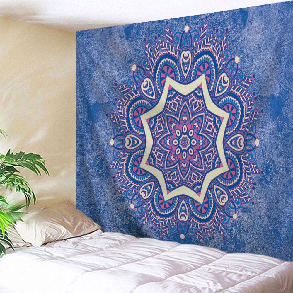 

Wall Hanging Blanket Indian Mandala Tapestry, Blue