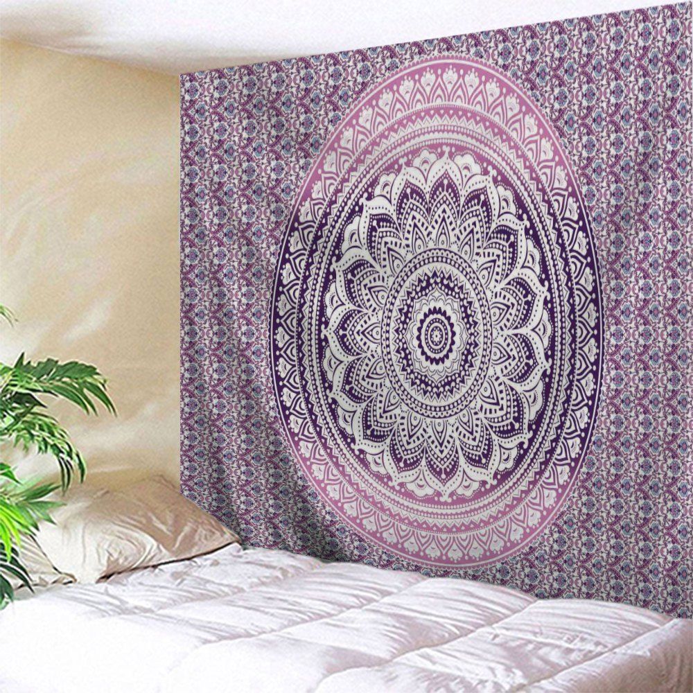 

Home Decoration Wall Hanging Mandala Tapestry, Purple