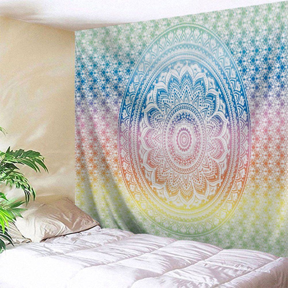 

Mandala Print Hanging Tapestry Wall Decoration, Colormix