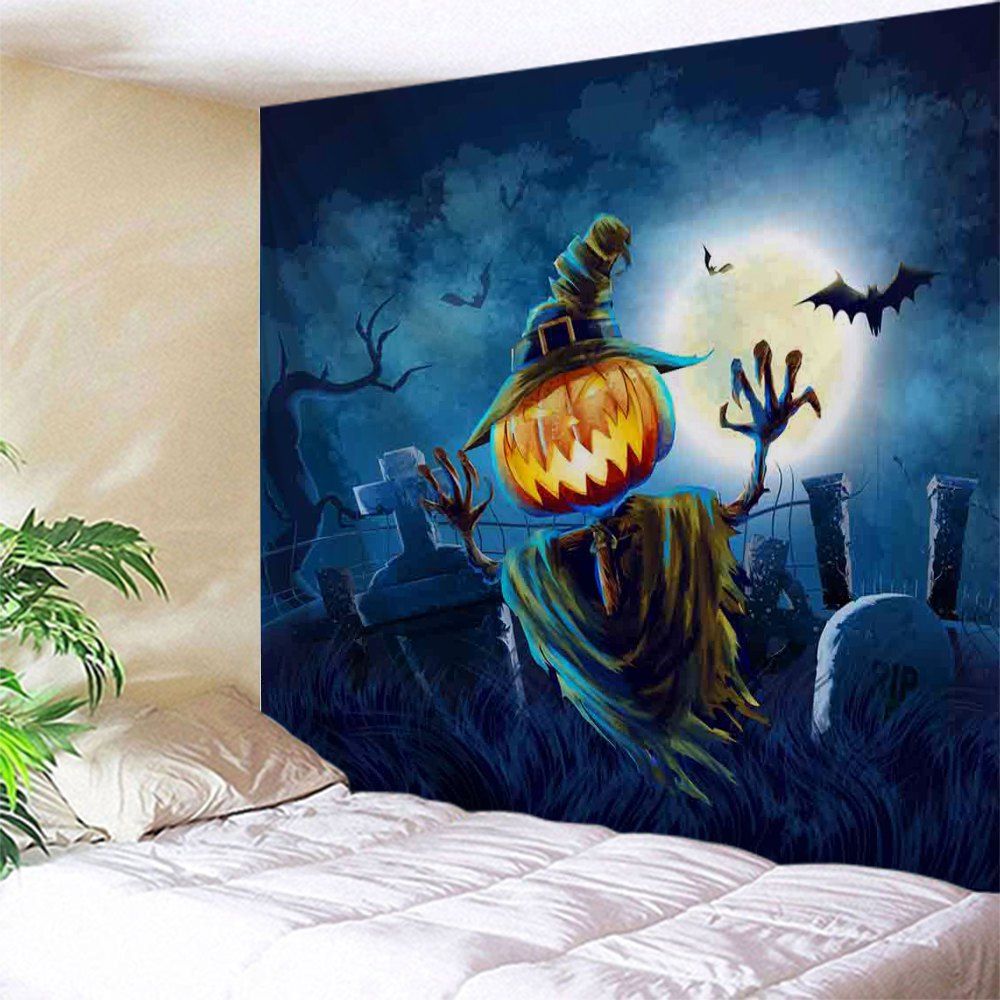 

Halloween Home Decoration Wall Art Tapestry, Night blue