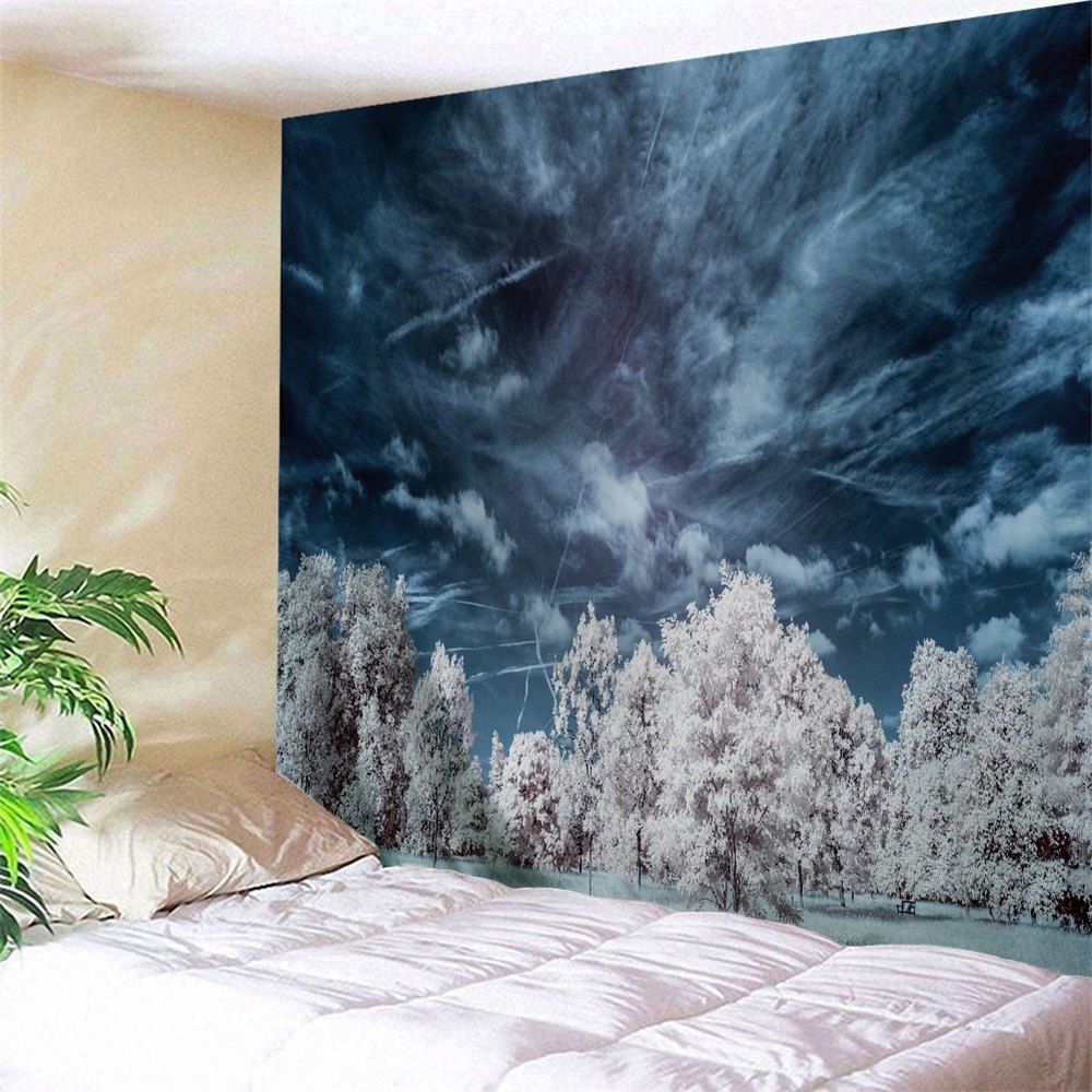 

Mystery Forest Fabric Wall Blanket Tapestry, Midnight