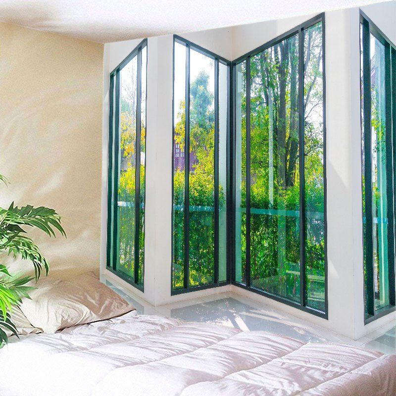 

French Window View Print Tapestry Wall Hanging Art Decoration, Green