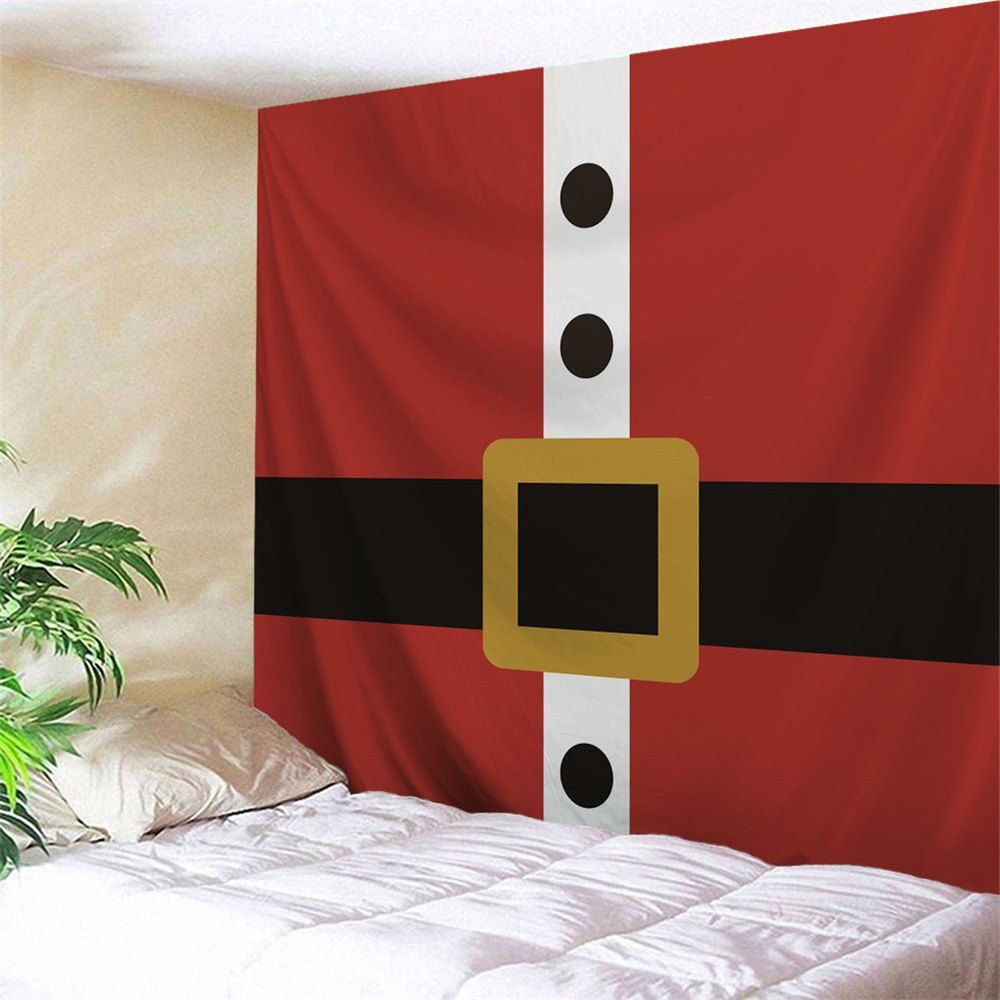 

Christmas Clothes Graphic Wall Art Tapestry, Red