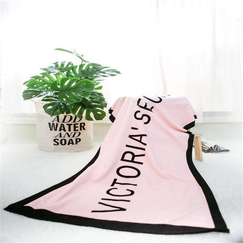 

Personalized Letter Microfiber Beach Towel, Pink