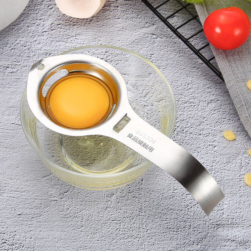 

Stainless Steel Egg White Separator Yolk Protein Isolator, Silver