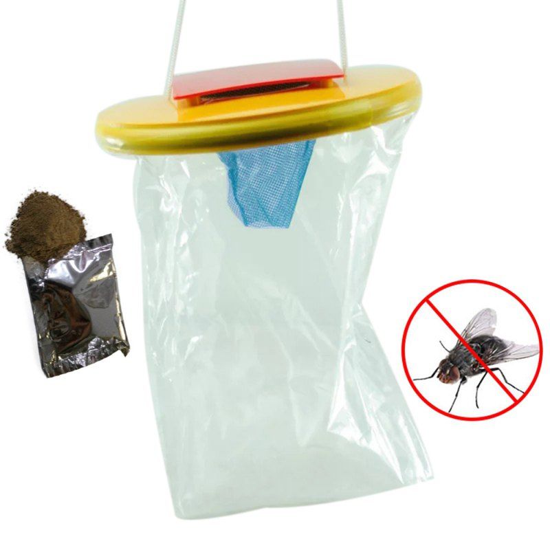 36 Off Disposable Fly Trap Cage Hanging Insect Bag Rosegal
