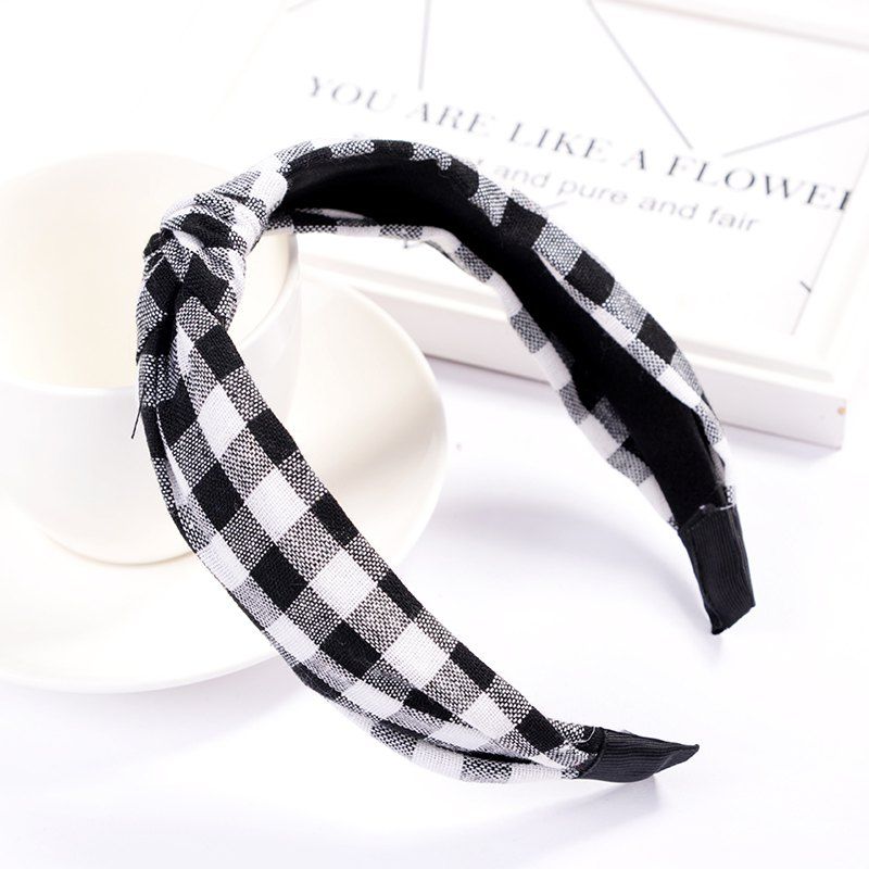 

Girl Colorful Nylon Velvet Knot Headband Hair Holder Ornament Children Hairband Hair Accessories Kids Hair Band, Black