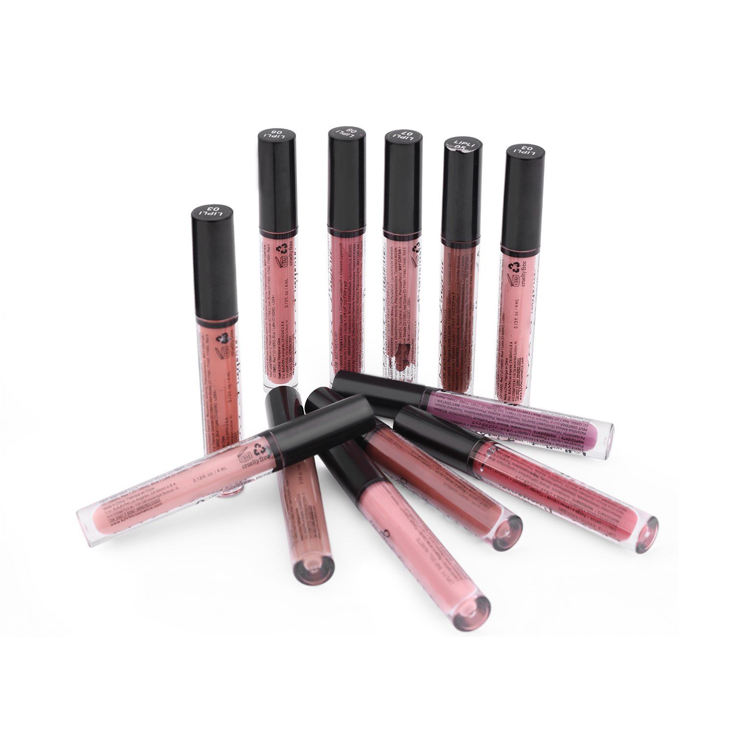 

Matte Nude Color Velvet Waterproof Lip Gloss, Light pink