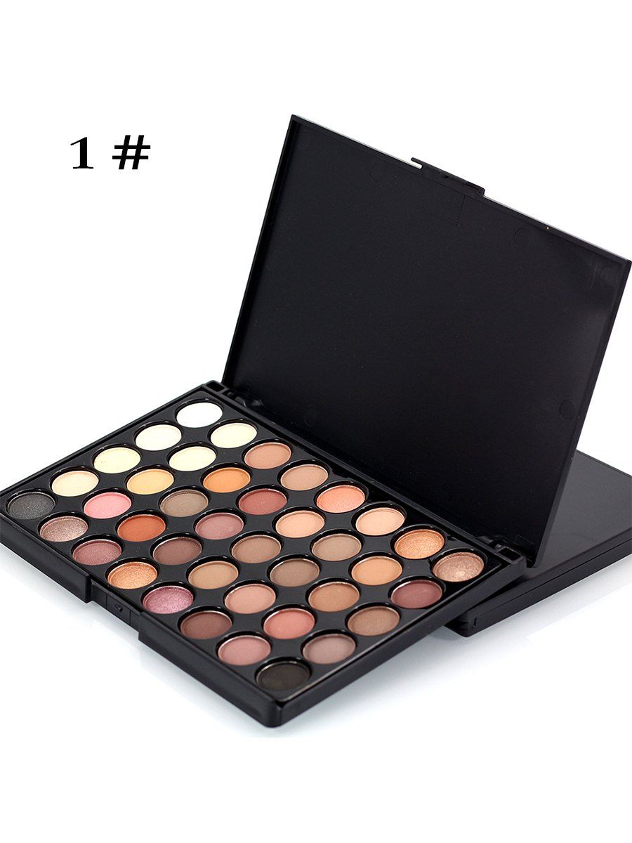 

40 Colors Eye Makeup Matte Glitter EyeShadow Diamond Shimmer Eye Primer Luminous Eye Shadow Women Gift, Multi-a
