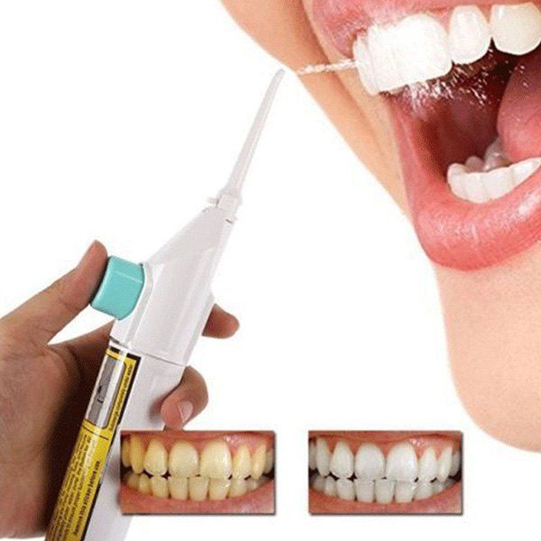 

Cleaning Teeth Portable Oral Flusher Power Floss Household Tooth Cleaning, White