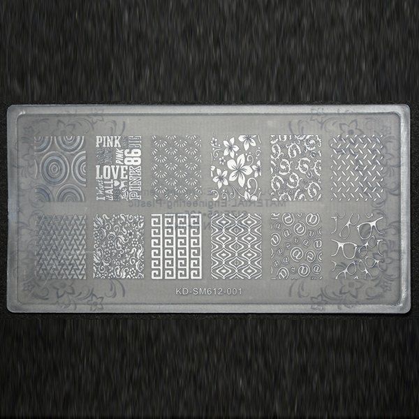 

New DIY Environmental Engineering Plastic Nail Art Printing Template Nail Painting Printing Oil Tool White, Kd-sm612-01