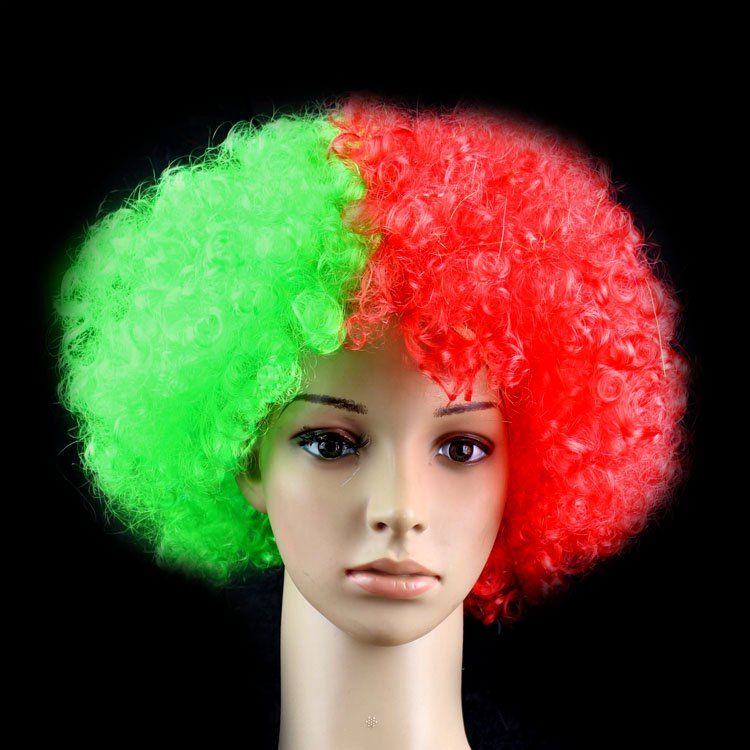 [25 OFF] 2018 Football World Cup Country Football Fan Wig Football Fun