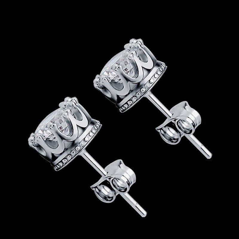 

Women Stud Earrings Crystal Stud Earrings Women casual Party Earring Girls Gift Earrings, Silver