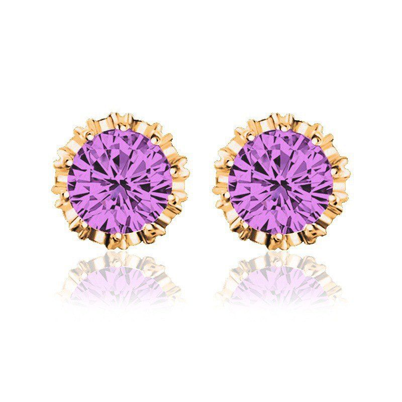 

Women Stud Earrings Crystal Stud Earrings Women casual Party Earring Girls Gift Earrings, Purple